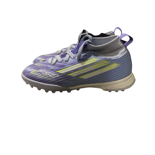 Vist Large View of Product Image Which is Used Adidas Soccer Indoor Shoes Purple Youth 12.0