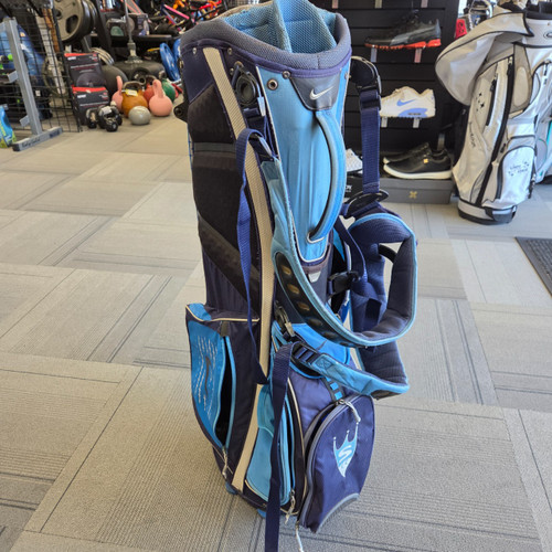 Vist Large View of Product Image Which is Used Nike PERFORMANCE STAND BAG Mens Stand Bag Navy Blue