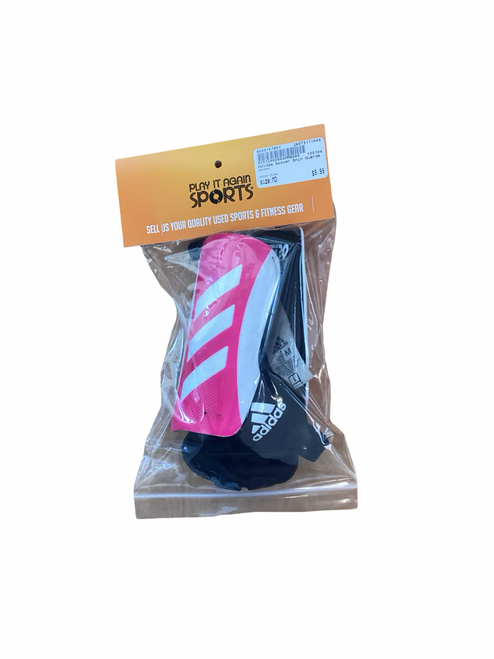 Vist Large View of Product Image Which is Used Adidas Soccer Shin Guards Youth Pink MD