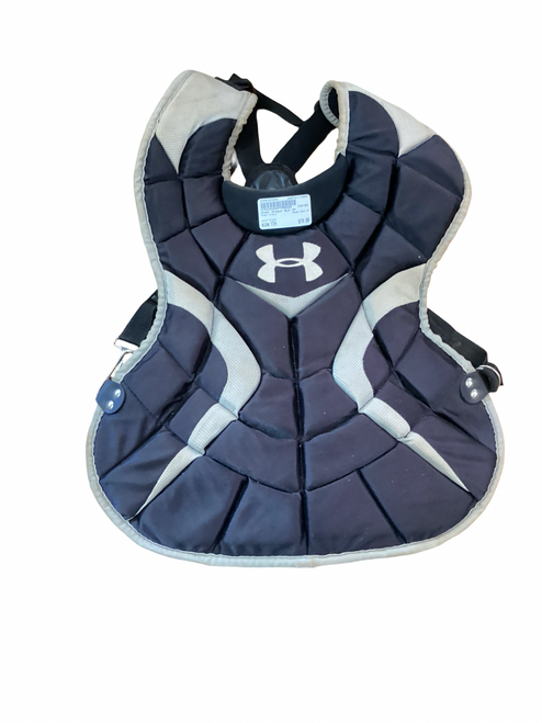 Vist Large View of Product Image Which is Used Under Armour BLK CP Catchers Chest Protector Black Youth