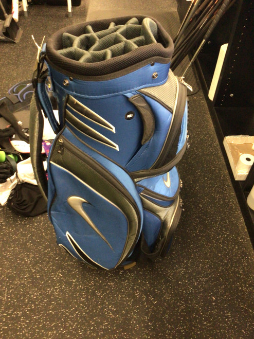 Vist Large View of Product Image Which is Used Nike 14 WAY GOLF BAG DIVIDER Mens Stand Bag Royal Blue