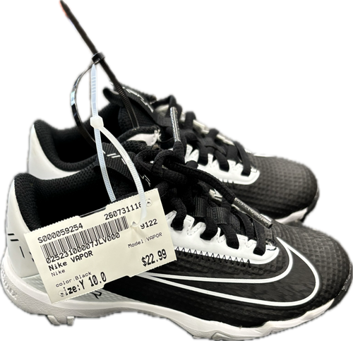 Vist Large View of Product Image Which is Used Nike VAPOR Youth FB Cleats Black Youth 10.0