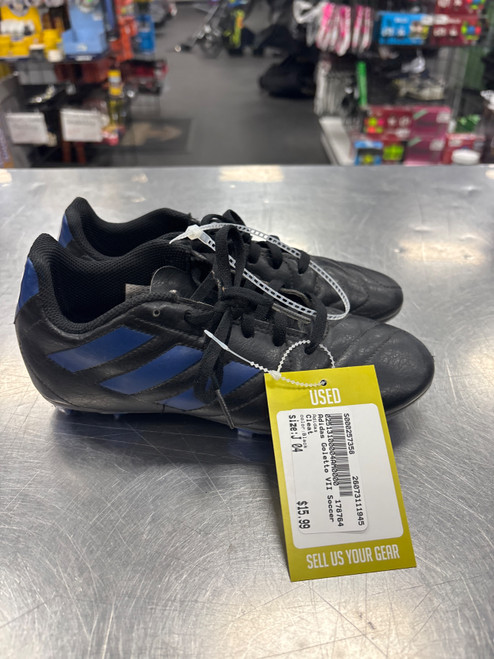 Vist Large View of Product Image Which is Used Adidas Soccer Cleats Black Junior 04