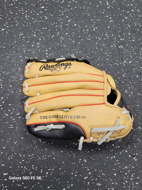 Vist Large View of Product Image Which is Used Rawlings PLAYER SERIES WPL10CBSG BB/SB Glove RH Throw Brown 10"