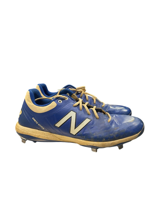 Vist Large View of Product Image Which is Used New Balance 4040 BB CLEATS BB/SB Cleats Royal Blue Senior 12.5