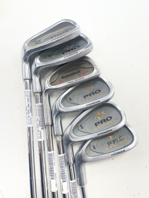 Vist Large View of Product Image Which is Used Wilson PRO TECH NO 8 Mens Iron Set LH 4I-PW