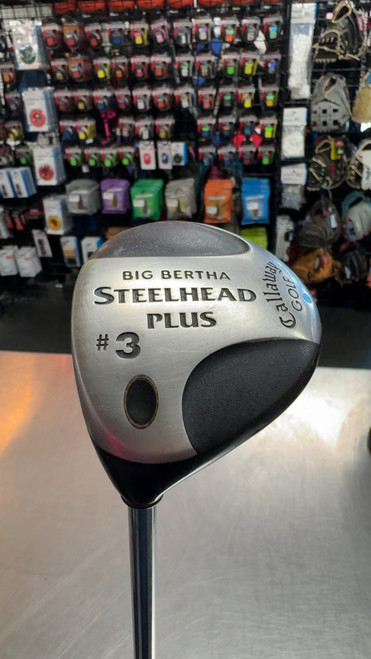 Vist Large View of Product Image Which is Used Callaway BIG BERTHA STEELHEAD Mens Fairway Wood LH 3 Wood