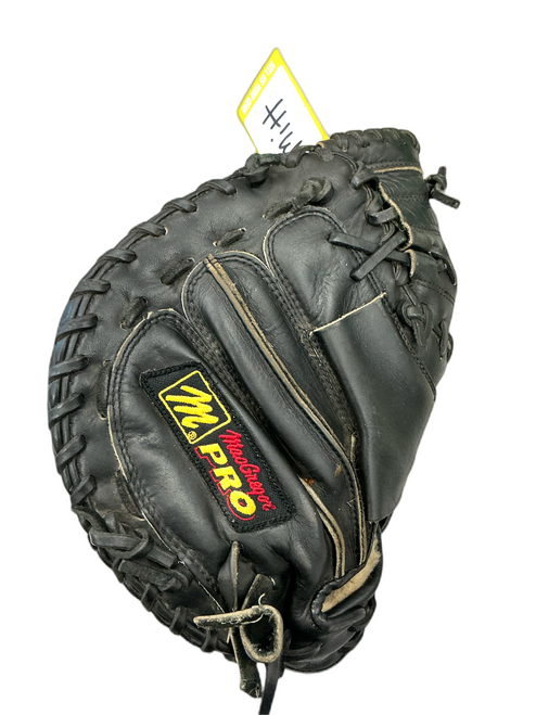 Vist Large View of Product Image Which is Used MacGregor CATCHER MITT BB/SB Catchers RH Throw Black 33 1/2"