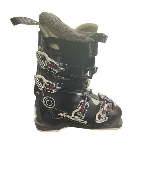 Vist Large View of Product Image Which is Used Nordica 75W SPORTMACHINE Womens DH Ski Boot Black 235 MP - J05.5 - W06.5