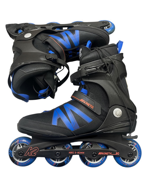 Vist Large View of Product Image Which is Used K2 KINETIC 80 Senior Rec Fitness Skates Black Senior 12
