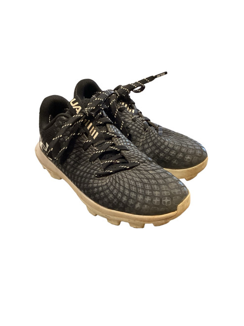 Vist Large View of Product Image Which is Used Under Armour BASEBALL CLEATS BLACK BB/SB Cleats Black Junior 01