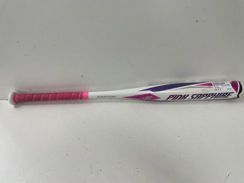 Vist Large View of Product Image Which is Used Easton PINK SAPPHIRE BB/SB Fastpitch Bat White And Pink 29" -10