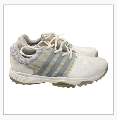 Vist Large View of Product Image Which is Used Adidas Mens Golf Shoes White Senior 11