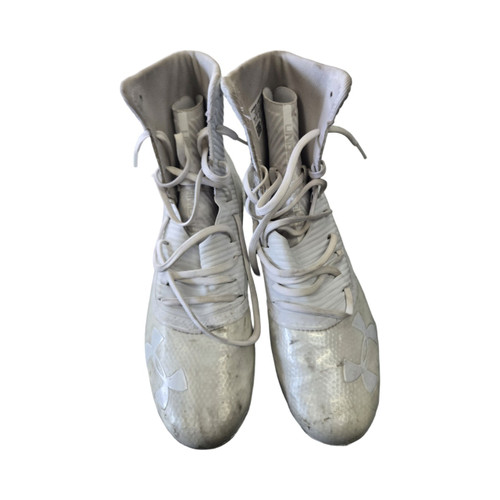 Vist Large View of Product Image Which is Used Under Armour FB CLEATS SZ11 Adult FB Cleats White Senior 10