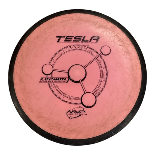 Vist Large View of Product Image Which is Used MVP TESLA Disc Golf Driver Pink