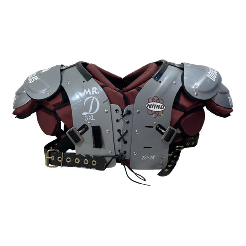 Vist Large View of Product Image Which is Used Douglas NITRO 23-24 FB Shoulder Pads Grey 3X