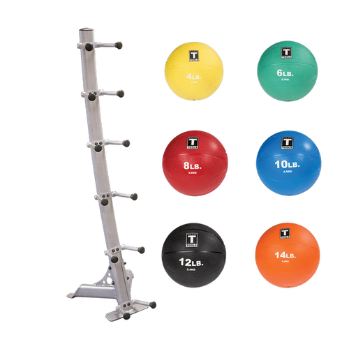 Vist Large View of Product Image Which is Used Body Solid GMR10 PACK Med Ball Tower W/Balls