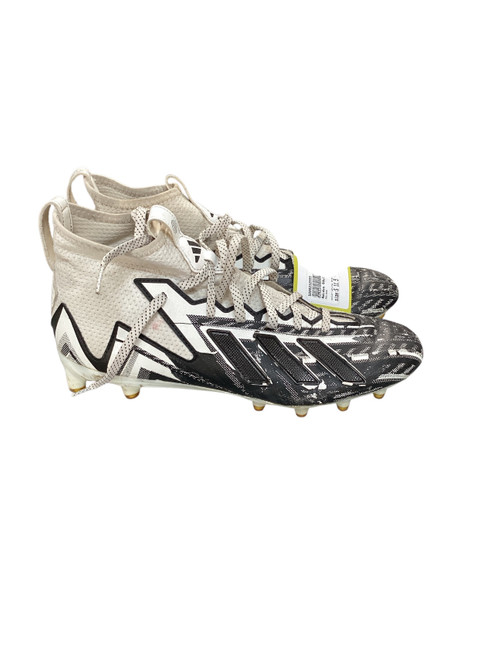 Vist Large View of Product Image Which is Used Adidas Adult FB Cleats White And Black Senior 11.5