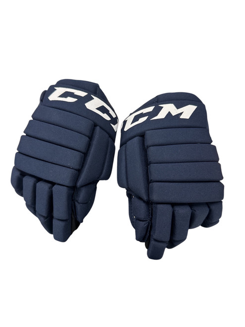 Vist Large View of Product Image Which is Used CCM LTP Junior Gloves Navy Blue 11"