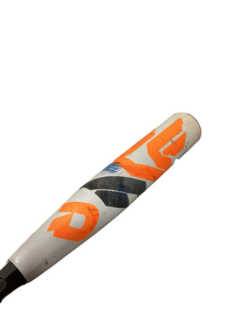 Vist Large View of Product Image Which is Used Demarini CF BB/SB USSSA 2 5/8 Bat White And Orange 29 1/2"