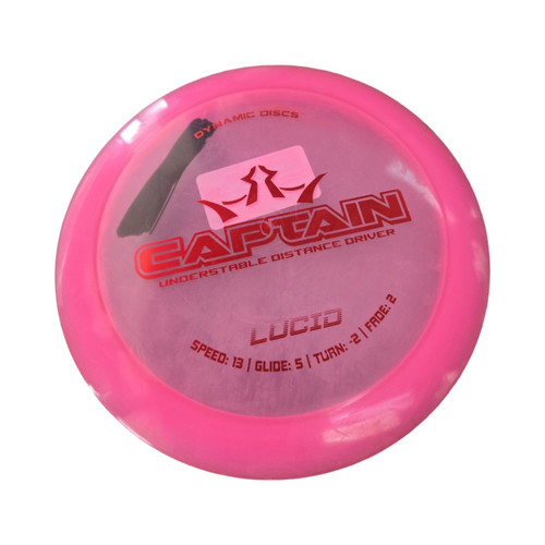 Vist Large View of Product Image Which is Used Dynamic Discs LUCID CAPTAIN DRIVER DISC Disc Golf Driver Pink