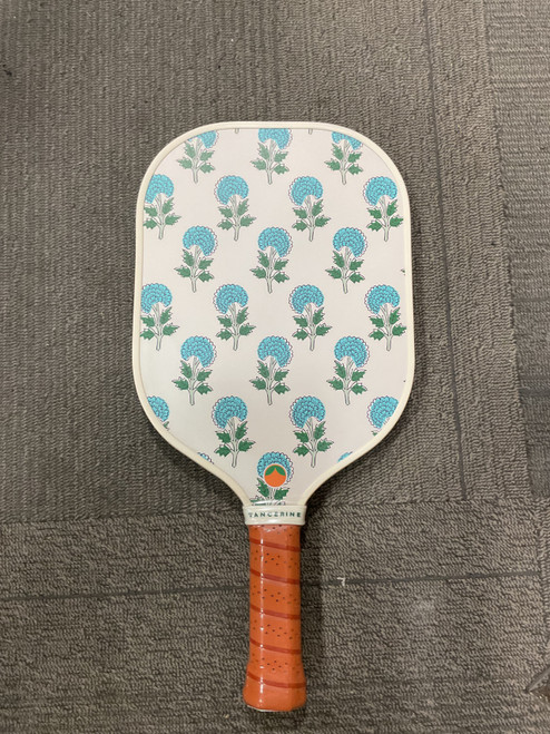 Vist Large View of Product Image Which is Used TANGERINE PICKLEBALL PADDLE Pickleball Racquet Green