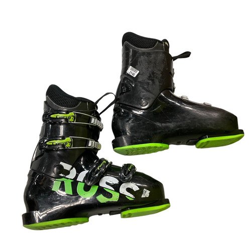 Vist Large View of Product Image Which is Used Rossignol COMP J Boys DH Ski Boot Black 245 MP - M06.5 - W07.5