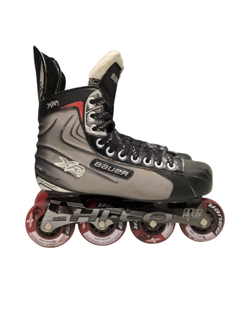 Vist Large View of Product Image Which is Used Bauer XR Senior Rec Fitness Skates Red Senior 6