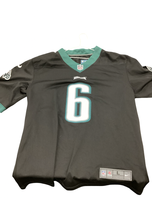 Vist Large View of Product Image Which is Used Nike NIKE EAGLES DAVONTA SMITH FB Top Adult Green LG