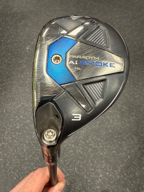 Vist Large View of Product Image Which is Used Callaway PARADYM AI SMOKE HL Mens Hybrid Club LH 3 Hybrid