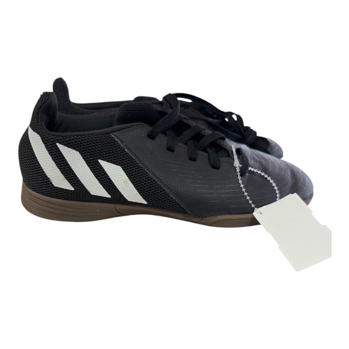 Vist Large View of Product Image Which is Used Adidas Soccer Indoor Shoes Black Junior 04