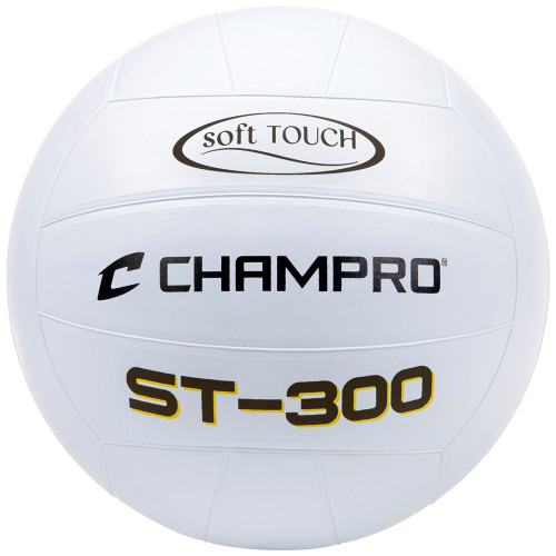 Vist Large View of Product Image Which is Champro ST-300 Rubber Volleyball, White
