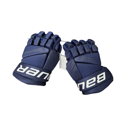 Vist Large View of Product Image Which is Used Bauer PRODIGY GLOVES YOUTH 9 INCH Youth Gloves Navy Blue 9"