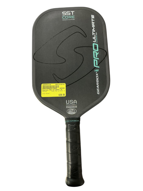 Vist Large View of Product Image Which is Used Gearbox PRO ULTIMATE 16 Pickleball Racquet Black