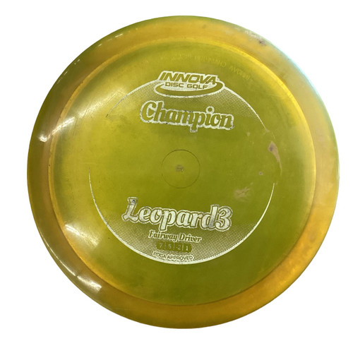 Vist Large View of Product Image Which is Used Innova LEOPARD 3 Disc Golf Driver Yellow