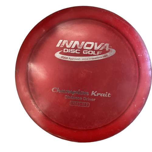 Vist Large View of Product Image Which is Used Innova KRAIT Disc Golf Driver Red