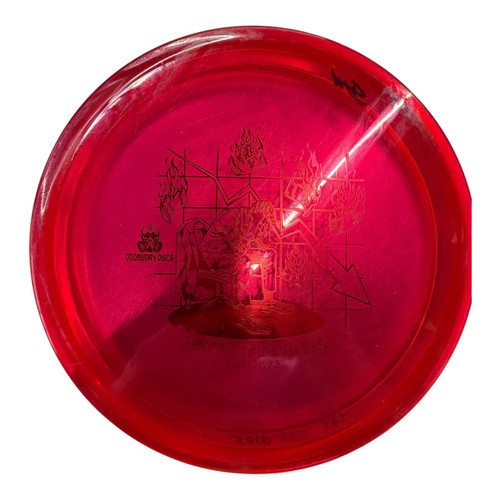 Vist Large View of Product Image Which is Used DOOMSDAY CRISIS Disc Golf Mid Range Red 180g