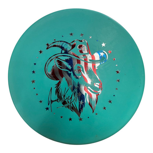 Vist Large View of Product Image Which is Used EV-7 Disc Golf Mid Range Teal 175g
