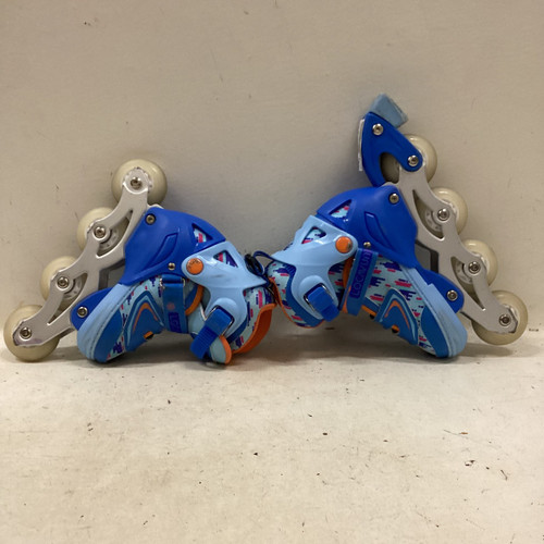 Vist Large View of Product Image Which is Used LOCAVUN ADJ INLINES Junior Rec Fitness Skates Royal Blue Adjustable