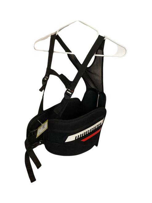Vist Large View of Product Image Which is Used Warrior FATBOY Lacrosse Rib Pads Black MD