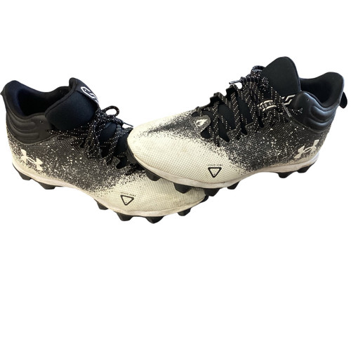 Vist Large View of Product Image Which is Used Under Armour Adult FB Cleats Black Senior 10