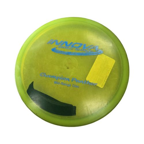 Vist Large View of Product Image Which is Used Innova CHAMPION PANTHER MID RANGE Disc Golf Mid Range Yellow