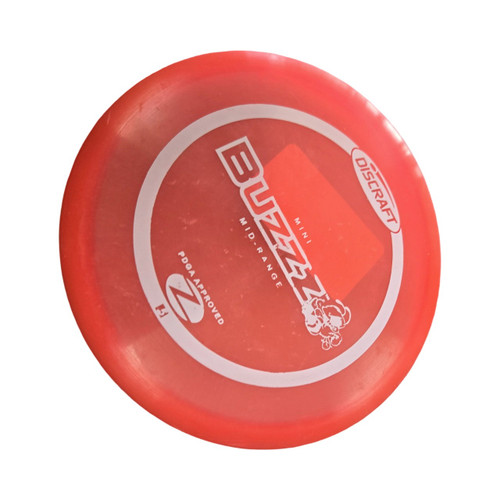 Vist Large View of Product Image Which is Used Discraft BUZZZ MID RANGE MINI Disc Golf Mid Range Orange