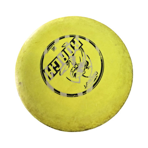 Vist Large View of Product Image Which is Used Discraft ROACH PRO D PUTTER Disc Golf Driver Yellow
