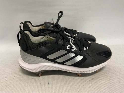 Vist Large View of Product Image Which is Used Adidas ADIDAS METAL CLEATS BB/SB Cleats Black Senior 7.5