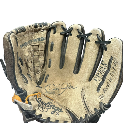 Vist Large View of Product Image Which is Used Rawlings PP95P BB/SB Glove RH Throw Brown 9 1/2"