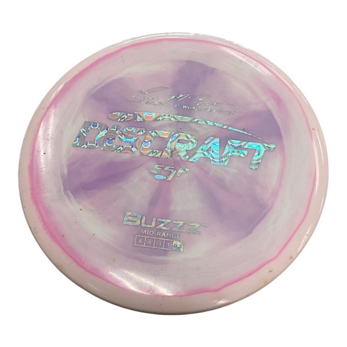 Vist Large View of Product Image Which is Used Discraft BUZZZ PAUL ESP MCBETH Disc Golf Mid Range Pink