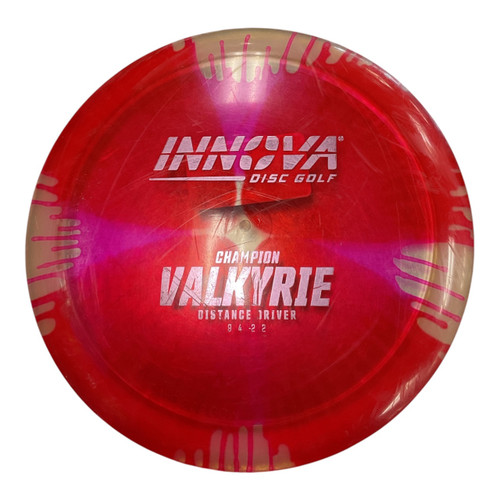 Vist Large View of Product Image Which is Used Innova CHAMPION VALKYRIE Disc Golf Driver Red