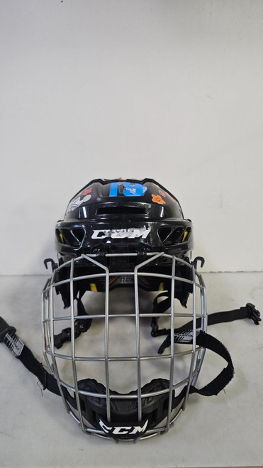 Vist Large View of Product Image Which is Used CCM FL 3DS Helmet Cage Combo Black One Size