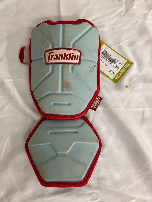 Vist Large View of Product Image Which is Used Franklin BB/SB Shin/Foot Protector Carolina Blue